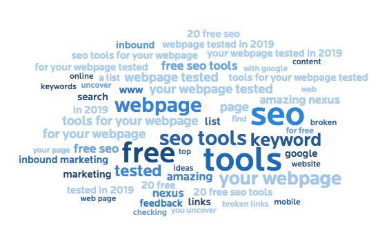 20 free seo tools 2019